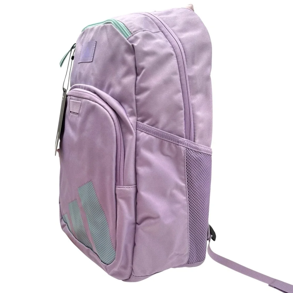 Adidas Girls School Midway Backpack Plum Purple Aqua‎ Fits 15